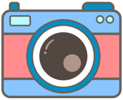 schattig hand- getrokken kawaii zomer camping picknick reeks digitaal camera png