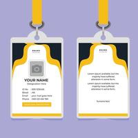 id card design illustration Free vector