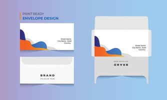 envelope design, modern envelope design Free vector