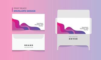 envelope design, modern envelope design Free vector