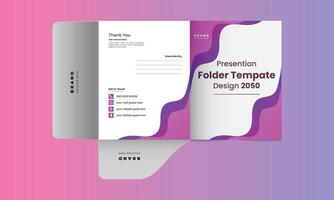 Cover design for folder, brochure, catalogue, layout for placement of photos and text, creative modern design Free vector