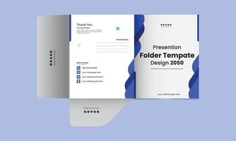 Cover design for folder, brochure, catalogue, layout for placement of photos and text, creative modern design Free vector