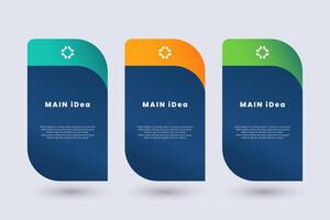 Abstract buttons designed minimal service subscription pricing table with gradient vector