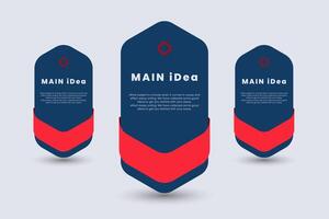 Abstract buttons designed minimal service subscription pricing table with gradient vector