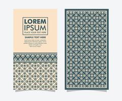Geometric ethnic pattern traditional design batik pattern vector