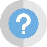 Question Flat Scale Icon vector