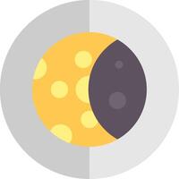 Moon Phase Flat Scale Icon vector