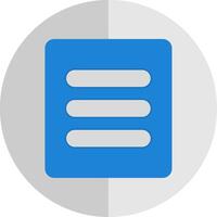 Menu Flat Scale Icon vector