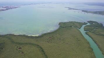 Antenne Aussicht von cancun Hotel Zone video