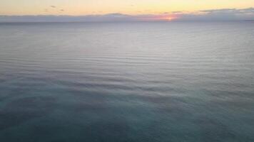 Aerial view of Caribbean sea in the afternoon video