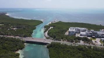 aérien vue de punta Nizuc, à Cancun video