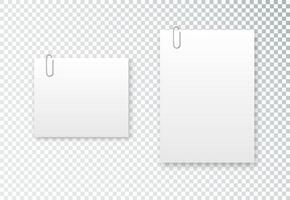 Blank paper sheet in A4 vector