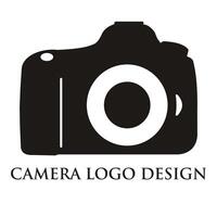 Photo camera silhouette, icon vector