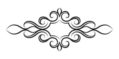 vintage baroque ornament. Luxury template frame, border. Retro pattern victorian style acanthus. For logos, labels, wedding invitations, certificates, menu. vector