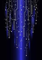 Futuristic circuit board technology background vector