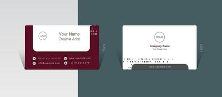 Visit card ideas vector