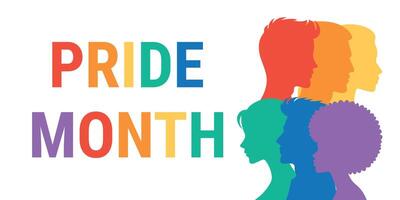 happy LGBT Pride Month. illustration vector