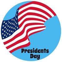 Presidents Day, simple poster or banner design about the third Monday of February vector