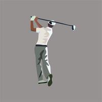 Golfman illustration design isolated in white background vector