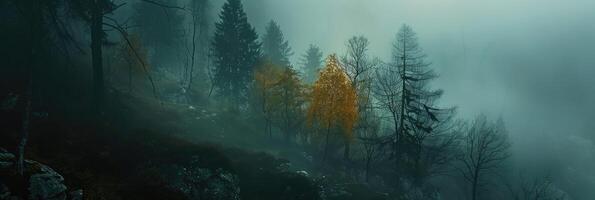 Misty Mountain Morning Landscape photo