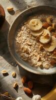 Nut Butter Banana Oat Bowl Delight photo