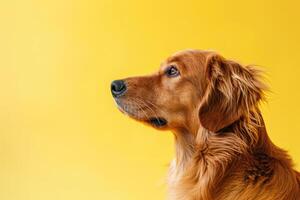 Minimalistic Dog Sideview with Copyspace photo