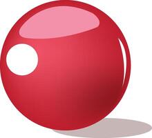 red ball on white background vector