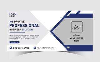 PROFESSIONAL BUSINESS SOLUTION BANNER TEMPLATE vector