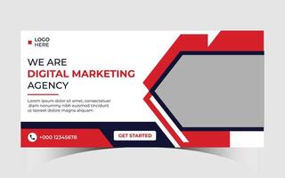 Business webinar horizontal banner template design vector