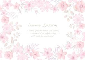 Watercolor Seamless Floral Background Isolated On A White Background. Horizontally And Vertically Repeatable. vector