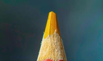 Close-up of a set of colored pencils photo