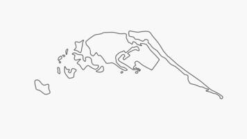 skizzieren Karte von jaffna im sri Lanka video