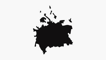 animación formando un mapa de cluj-napoca en Rumania video