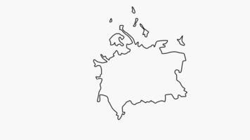 schizzo carta geografica di cluj-napoca nel Romania video