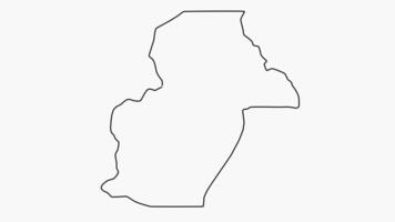 esboço mapa do nkhata baía dentro malawi video