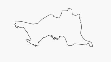 skiss Karta av atyrau i kazakhstan video