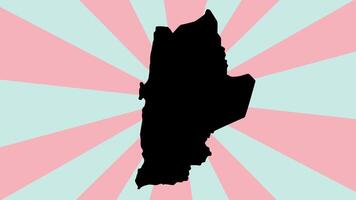 map of Antofagasta in chile with rotating background video