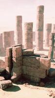 Ruines of Amun temple in Soleb video