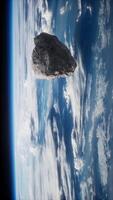 Dangerous asteroid approaching planet Earth video