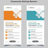 Corporate rollup banner template vector