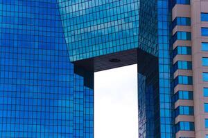 A cloud reflecting an impressive building cloudy telephoto shot photo