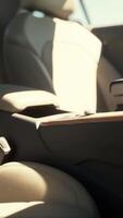 Detail of new modern car interior video