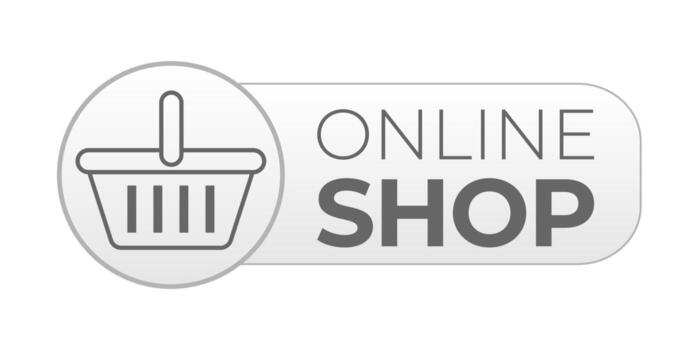 Online Shop Clean Button vector