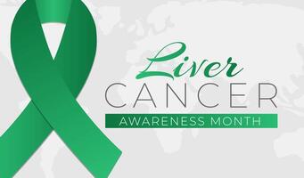 Liver Cancer Awareness Month Background Illustration Banner vector