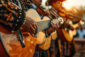 AI generated Mariachi band, cinco de mayo celebration. ai generated photo