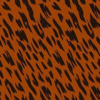 Seamless fur skin wild animal pattern with brown and orange background element design vector