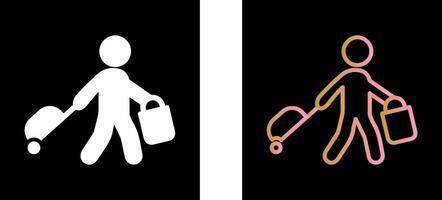 Carrying Bag Icon Design vector