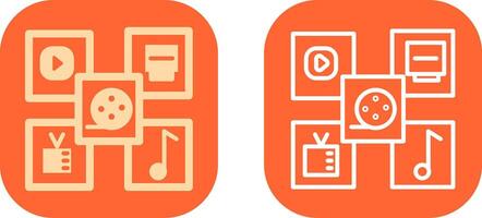 Multimedia Icon Design vector