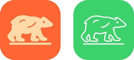 Polar Bear Icon Design vector