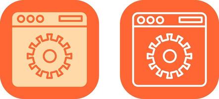 Website Settings Icon Design vector